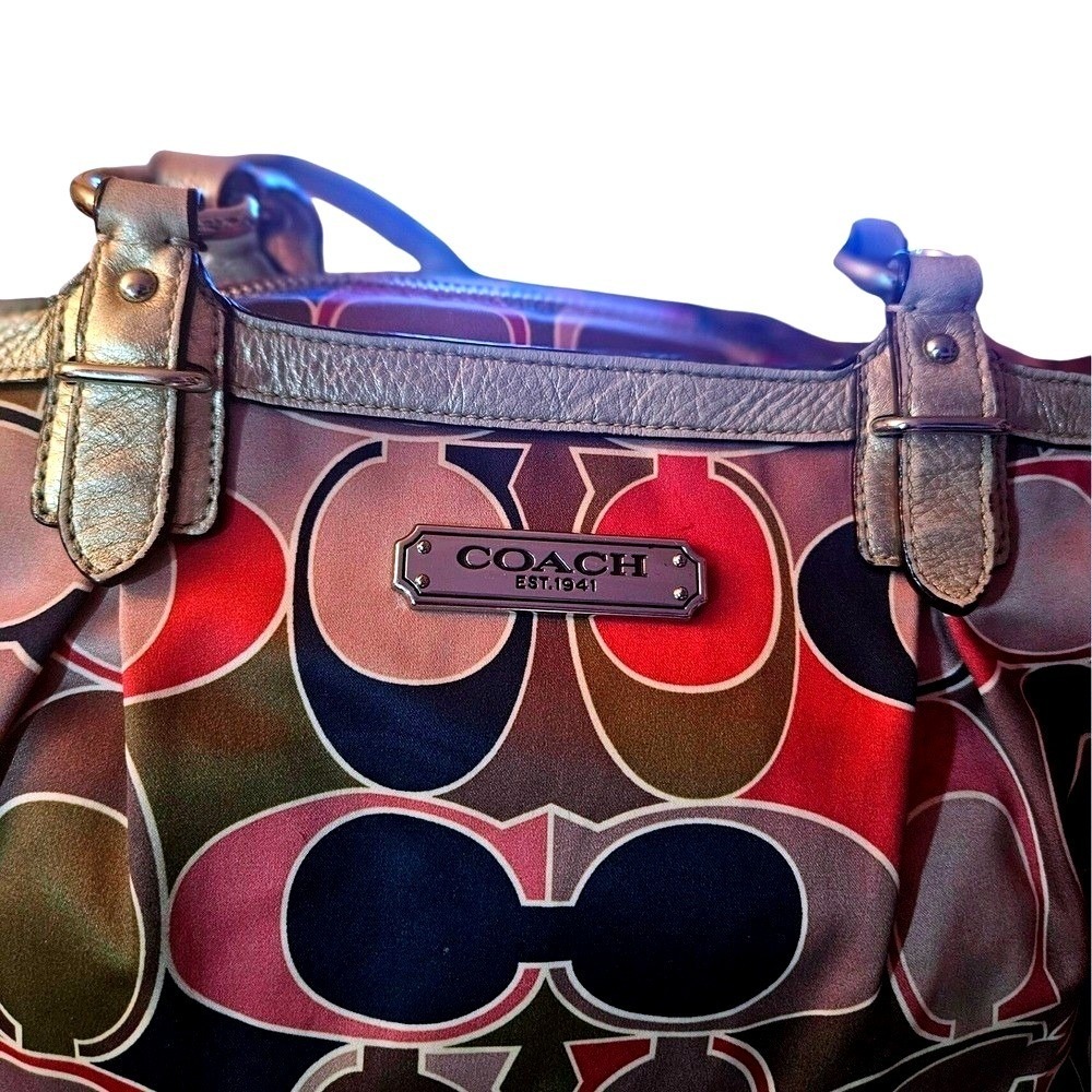 Coach Bundle Signature Tote + Leather Baguette + Wristlets Y2K Set - Picture 11 of 11